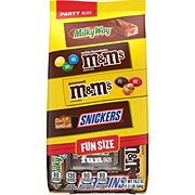 M&M'S, Snickers, & Milky Way Assorted Fun Size Chocolate Candy - Party Size