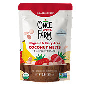 Once Upon a Farm Organic & Dairy-Free Coconut Melts - Strawberry Banana