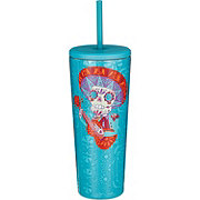 Destination Holiday Dia de los Muertos Mariachi Tumbler - Turquoise