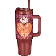 Destination Holiday Dia de los Muertos Sacred Heart Tumbler - Maroon