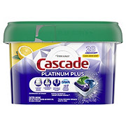 Cascade Platinum Plus Clean Lemon Scent Dishwasher Detergent ActionPacs