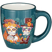 Destination Holiday Dia de los Muertos Novios Mug - Turquoise