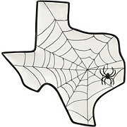 Destination Holiday Halloween Texas Spider Web Plate