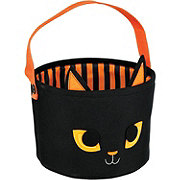 Destination Holiday Canvas Cat Halloween Basket