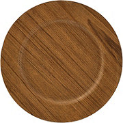 Destination Holiday Fall Wood Grain Plate Charger