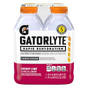 Gatorade Gatorlyte Electrolyte Beverage 20 oz Bottles - Cherry Lime