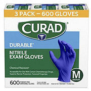 Curad Durable Nitrile Exam Gloves -  Medium
