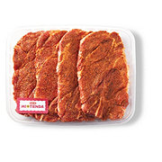 H-E-B Mi Tienda Seasoned Bone-in Pork Butt Steaks – Orange Pepper – Value Pack