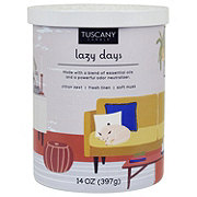 Tuscany Candle Lazy Days Pet Odor Eliminator Candle - Citron & Fresh Linen Scent