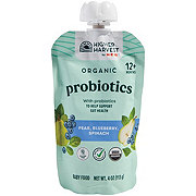 Higher Harvest by H-E-B Organic Probiotics Baby Food - Pear Blueberry & Spinach