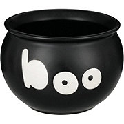 Destination Holiday Halloween Boo Cauldron Ramekin - Black