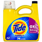 Tide Simply Oxi Boost + Febreze Odor Defense HE Liquid Laundry Detergent, 74 Loads - Sunny Breeze