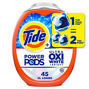 Tide Power Pods + Ultra Oxi White & Bright HE Laundry Detergent