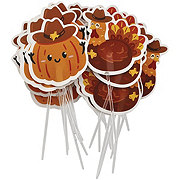 Destination Holiday Thanksgiving Pumpkin & Turkey Cupcake Picks