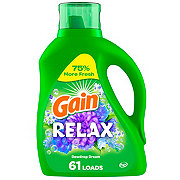Gain Relax HE Liquid Laundry Detergent, 61 Loads - Dewdrop Dream