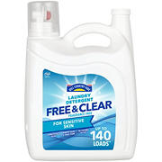 Hill Country Fare Free & Clear HE Liquid Laundry Detergent, 140 Loads - Fragrance-Free