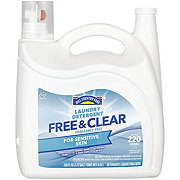Hill Country Fare Free & Clear HE Liquid Laundry Detergent, 220 Loads – Fragrance-Free