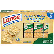 Lance Sandwich Crackers Captain's Wafers Cream Cheese & Chives