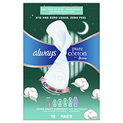 Always Pure Cotton FlexFoam Pads Size 5 - Extra Heavy Overnight