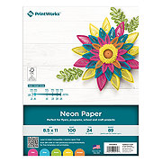 PrintWorks Neon Paper, 100 Ct