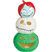 The Nightmare Before Christmas Stacked Pumpkin Heads Light-Up Halloween Decor