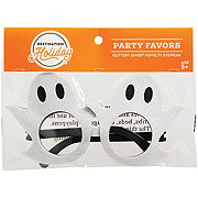 Destination Holiday Halloween Glittery Ghost Novelty Glasses