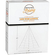 Destination Holiday Halloween LED Giant Spider Web Light Set