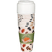 Destination Holiday Fall Pumpkin Spice Coffee Cup with Sip Lids