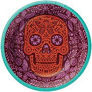 Destination Holiday Day of the Dead Sugar Skull Paper Plates, 10 ct