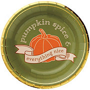 Destination Holiday Fall Pumpkin Spice Paper Plates 7"