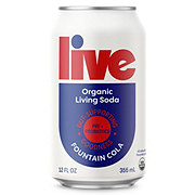Live Soda Sparkling Probiotic Kombucha Fountain Cola