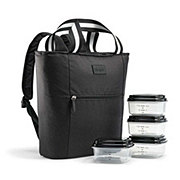 Fit + Fresh Layla Lunch Tote Kit - Black