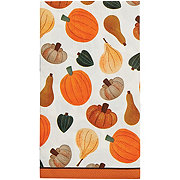 Destination Holiday Thanksgiving Pumpkin Print Paper Napkins