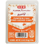 H-E-B Flavor Favorites Pumpkin Chai Tres Leches Scented Cake Wax Melts