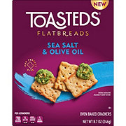 Toasteds Flatbreads Sea Salt and Olive Oil Crackers