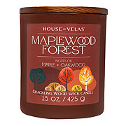 House of Velas Maplewood Forest Scented Wood Wick Fall Candle