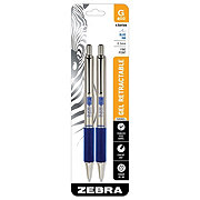 Zebra G-402 0.5mm Retractable Gel Pens - Blue Ink