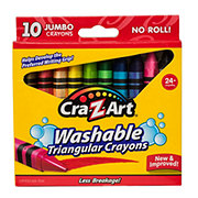 Cra-Z-Art Jumbo Washable Triangular Crayons