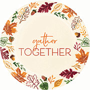 Destination Holiday Fall Gather Together Dinner Paper Plate