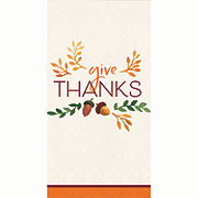 Destination Holiday Fall Give Thanks Guest Paper Napkins