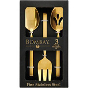 Bombay Fine Stainless Steel Serving Set - Gold