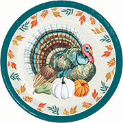 Destination Holiday Thanksgiving Dinner Paper Plate