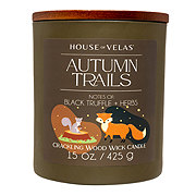 House of Velas Autumn Trails Scented Wood Wick Fall Candle