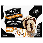 So Delicious Wondermilk Salted Caramel Sundae Dairy Free Dessert Cones 