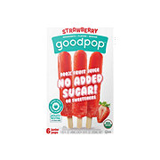 GoodPop Strawberry No Sugar Added Junior Pops