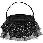 Destination Holiday Halloween Tutu Basket - Black