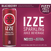 Izze Sparkling Juice Blackberry 6 pk Cans