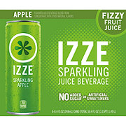 Izze Sparkling Juice Apple 6 pk Cans