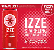 Izze Sparkling Juice Strawberry 6 pk Cans
