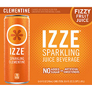 Izze Sparkling Juice Clementine 6 pk Cans